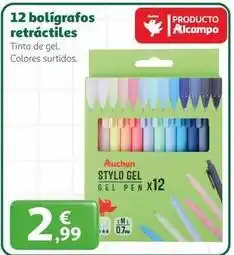 Alcampo Auchan - stylo gel oferta