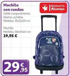 Alcampo Alcampo - mochila con ruedas oferta