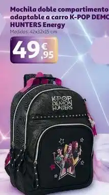 Alcampo Energy - mochila doble compatimento adaptable a carro k-pop oferta