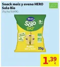 Alcampo Hero - snack maiz y avena solo bio oferta