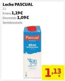Alcampo Pascual - leche oferta