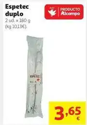 Alcampo Alcampo - espetec duplo oferta