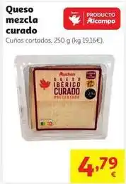 Alcampo Auchan - queso mezcla curado oferta