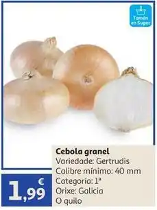 Alcampo Galicia - cebola granel oferta