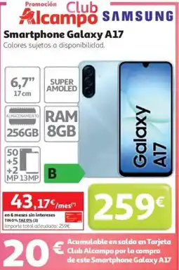 Alcampo SAMSUNG Smartphone Galaxy A17 oferta