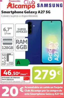 Alcampo SAMSUNG Smartphone Galaxy A27 5G oferta
