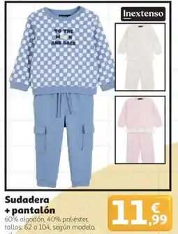 Alcampo Inextenso Sudadera + pantalón oferta