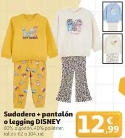 Alcampo Disney sudadera + pantalón o legging oferta