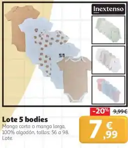 Alcampo Inextenso Lote 5 bodies oferta