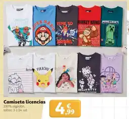 Alcampo Camiseta licencias oferta