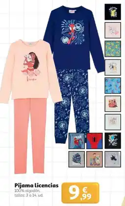 Alcampo Pijama licencias oferta