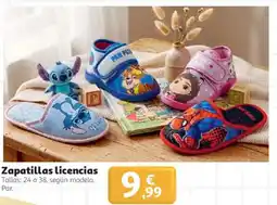 Alcampo Zapatillas licencias oferta