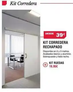 Chafiras Blanco - kit corredera rechapado oferta