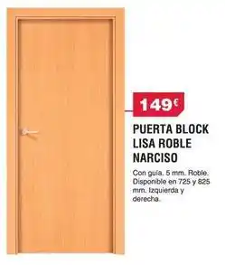 Chafiras Block - puerta lisa roble narciso oferta