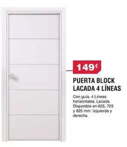 Chafiras Block - puerta lacada 4 líneas oferta
