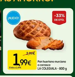 Dialprix LA COLEGIALA Pan huertano murciano o carrasca oferta