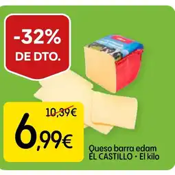 Dialprix EL CASTILLO Queso barra edam oferta