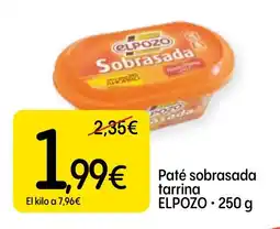 Dialprix ELPOZO Paté sobrasada tarrina oferta