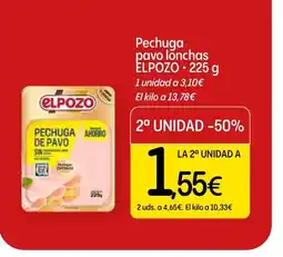 Dialprix ELPOZO Pechuga pavo lonchas oferta
