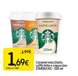 Dialprix STARBUCKS Caramel macchiato, caffè latte o capuccino oferta