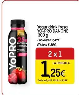 Dialprix YO-PRO DANONE Yogur drink fresa oferta