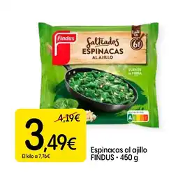 Dialprix FINDUS Espinacas al ajillo oferta