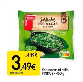 FINDUS Espinacas al ajillo