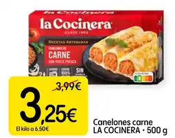 Dialprix LA COCINERA Canelones carne oferta