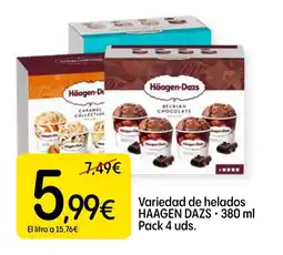 Dialprix HAAGEN DAZS Variedad de helados oferta