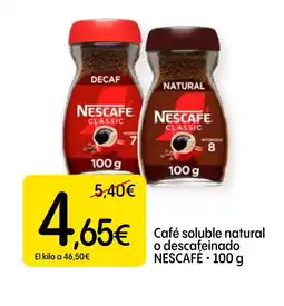 Dialprix NESCAFÉ Café soluble natural o descafeinado oferta