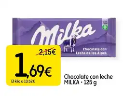 Dialprix MILKA Chocolate con leche oferta