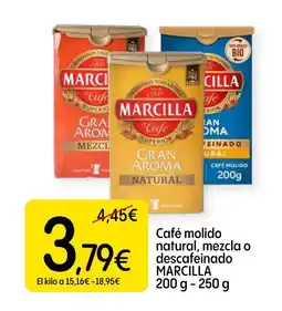 Dialprix MARCILLA Café molido natural, mezcla o descafeinado oferta