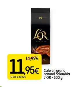 Dialprix L'OR Café en grano natural colombia oferta