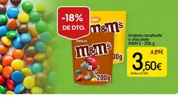 Dialprix M&M's Grajeas cacahuete o chocolate oferta