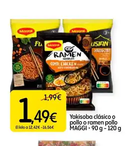 Dialprix MAGGI Yakisoba clásico o pollo o ramen pollo oferta