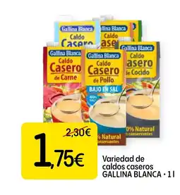 Dialprix GALLINA BLANCA Variedad de caldos caseros oferta