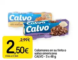 Dialprix CALVO Calamares en su tinta o salsa americana oferta