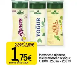 Dialprix CHOVI Mayonesa ajonesa miel y mostaza o yogur oferta