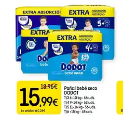 Dialprix DODOT Pañal bebé seco oferta