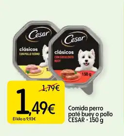 Dialprix CESAR Comida perro paté buey o pollo oferta