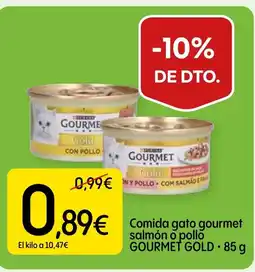 Dialprix GOURMET GOLD Comida gato gourmet salmón o pollo oferta