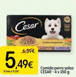 Dialprix CESAR Comida perro salsa oferta