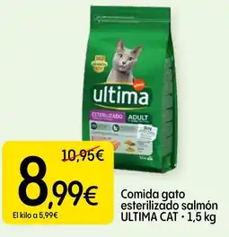 Dialprix ULTIMA CAT Comida gato esterilizado salmón oferta