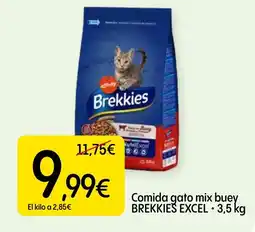 Dialprix BREKKIES EXCEL Comida gato mix buey oferta