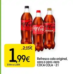 Dialprix COCA COLA Refresco cola original, zero o zero-zero oferta