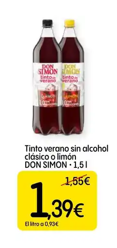 Dialprix DON SIMON Tinto verano sin alcohol clásico o limón oferta