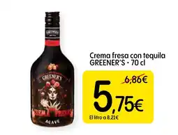 Dialprix GREENER'S Crema fresa con tequila oferta
