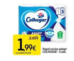 Dialprix COLHOGAR Papel cocina adapt oferta