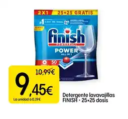 Dialprix FINISH Detergente lavavajillas 25+25 dosis oferta