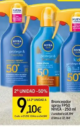 Dialprix NIVEA Bronceador spray FP50 oferta